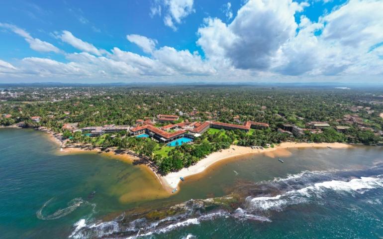 Drone and Aerial View of the Beautiful Bentota Beach