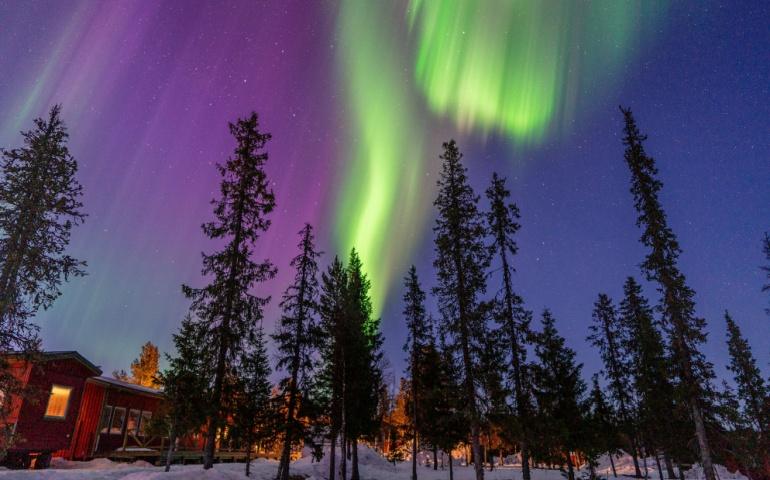 Northern Light at Kiruna, Sweden