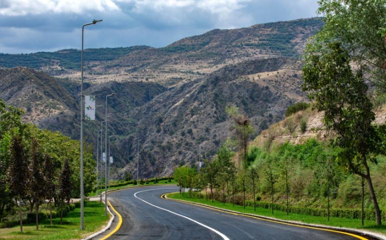 The scenic countryside of Azerbaijan can be explored by road