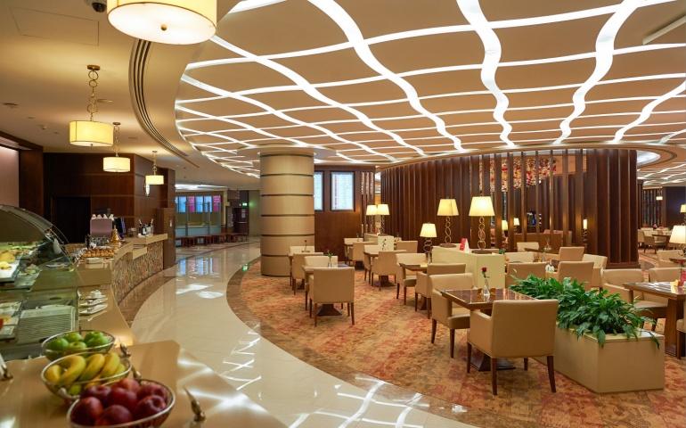 Interior of Emirates First Class Lounge, UAE