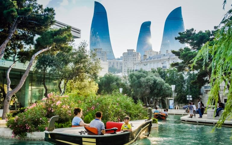 Mini Venice and Flame Towers, Baku's tourist attractions