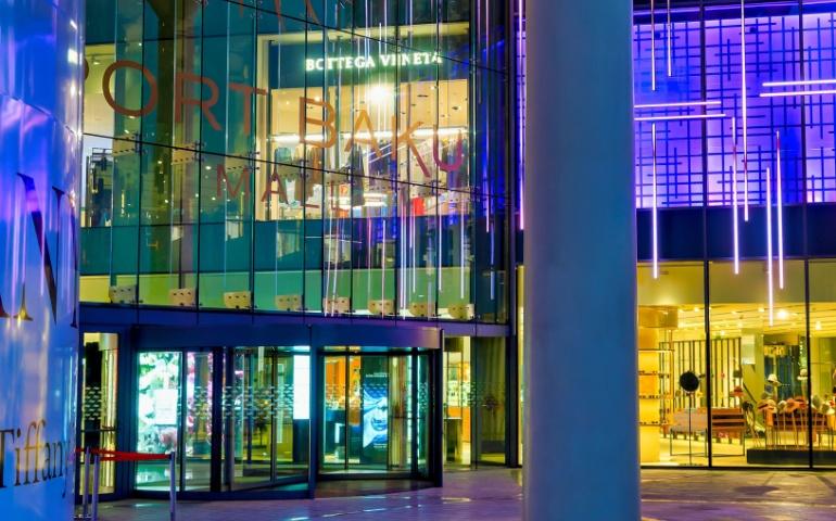 Entrance of the Port Baku shopping mall