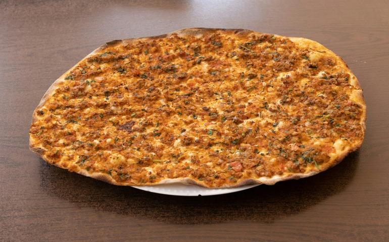 Traditionally Baked Turkish Pizza