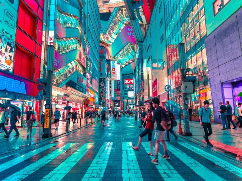 Fun at night in Tokyo
