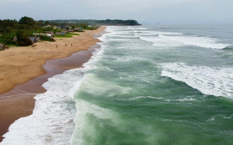 Candolim Beach During Monsoon Season
