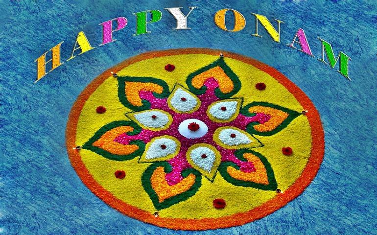 Flower rangoli