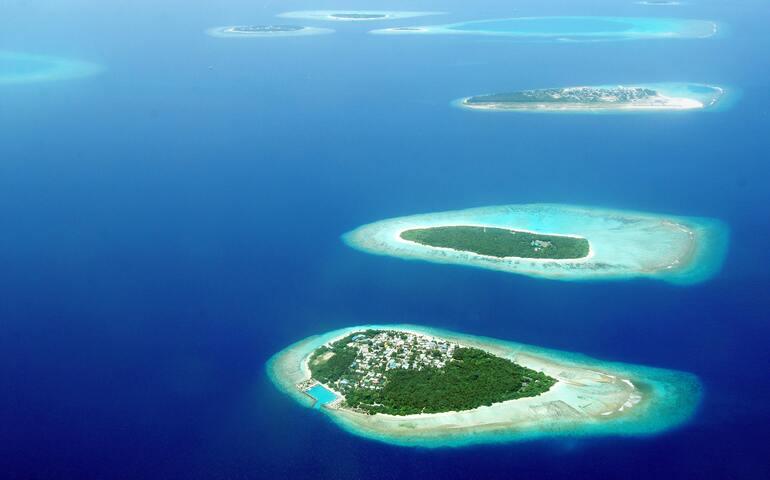 Bird's Eye View of Male, Maldives
