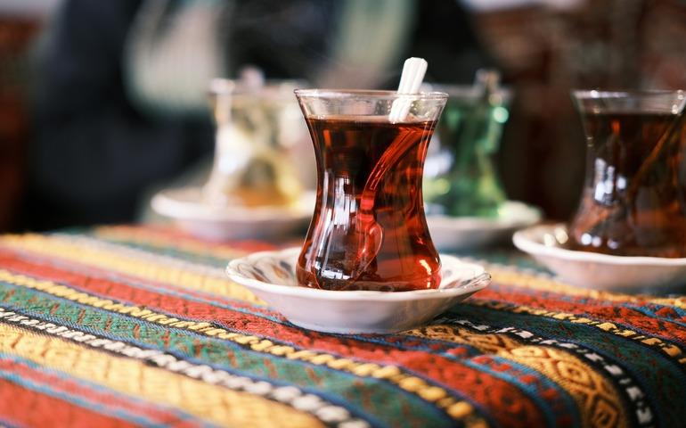 Turkish Tea on a Table