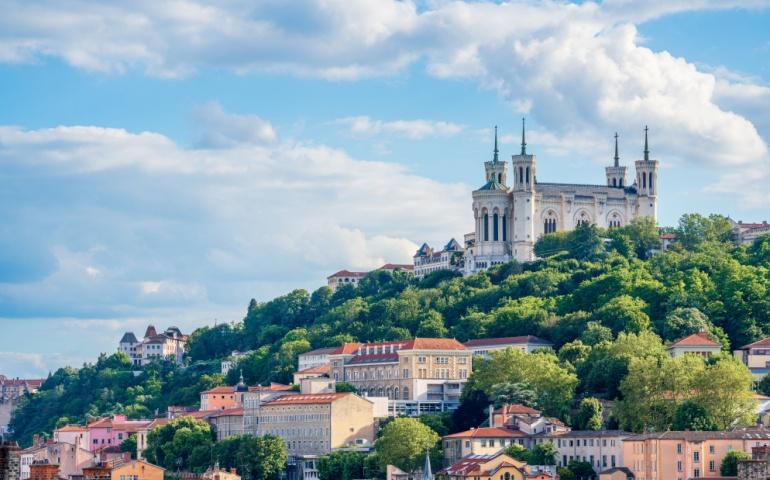 Basilica of Notre Dame of Fourvière, Landmark in Lyon, France