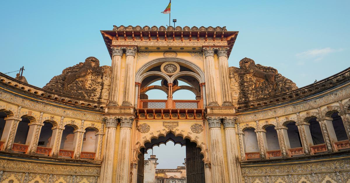 Ayodhya,06,,February,,2019:,Macdonnel,Clock,Tower,,Lakshmi,Dwar,{gate}