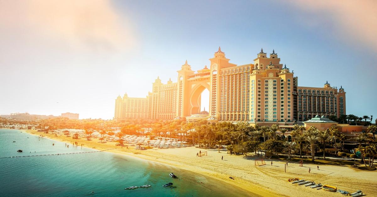 A,Scenic,View,Of,The,Iconic,Atlantis,Hotel,Captured,From