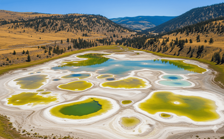 Canadian spotted lake (AI-generated image for representation purposes only)