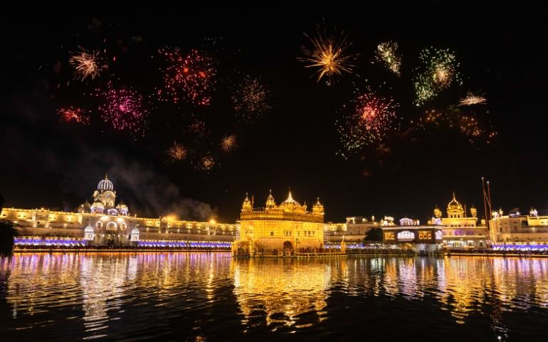 Fireworks over the Golden Temple