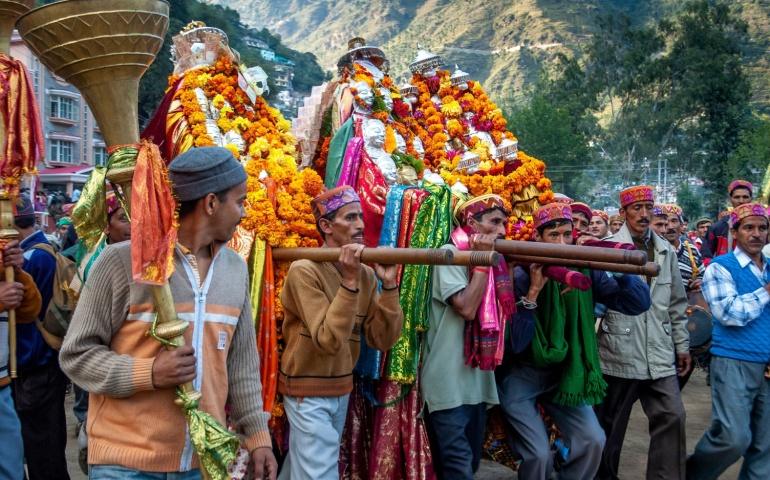 Processions for Kullu Dussehra