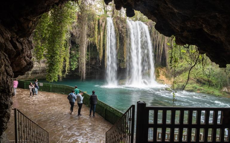 Upper Duden Waterfalls in Antalya