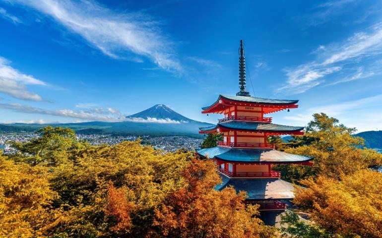 Japan during the fall season