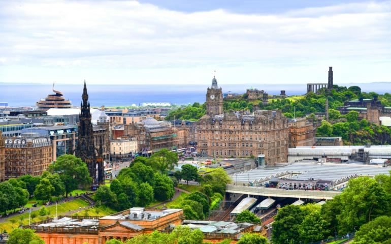 Beautiful View of Edinburgh