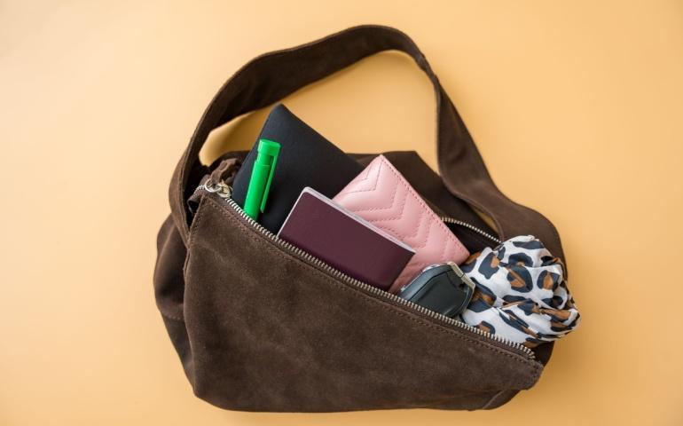 Travel Essentials in Bag