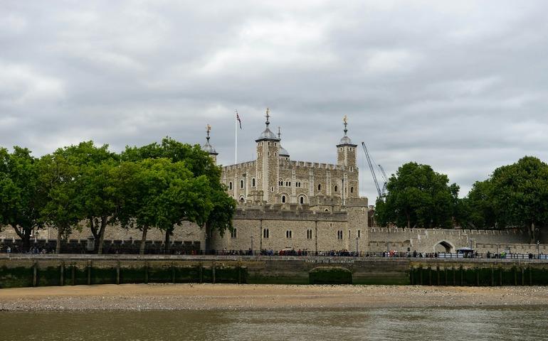 View of the Tower of London from the River Thames