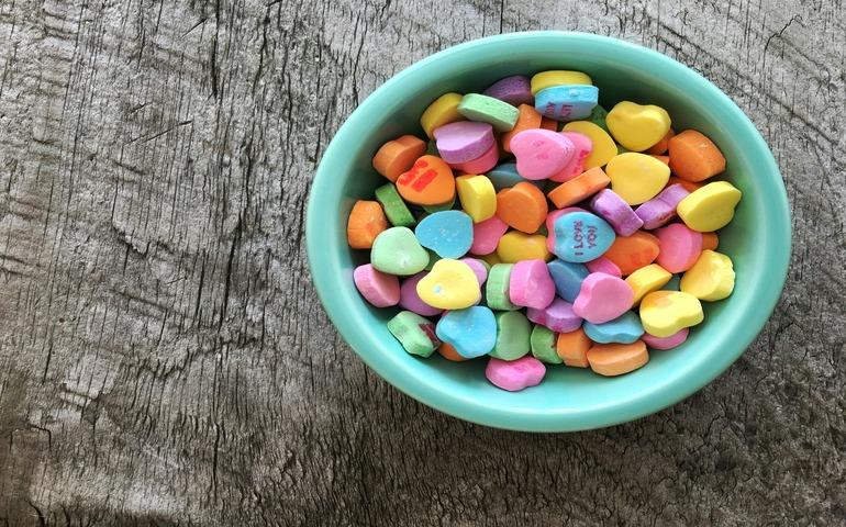 Bowl Filled with Colorful Candy