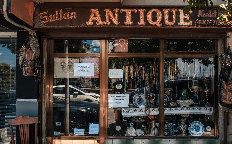 Facade of an Antique Shop in Turkey