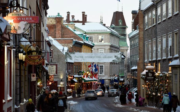 Old Quebec City during Christmas Time

