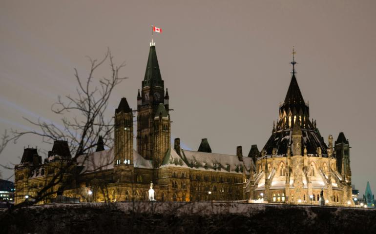 Parliament Hill at Night