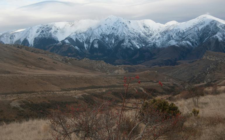 Snowy Mountains in South Island