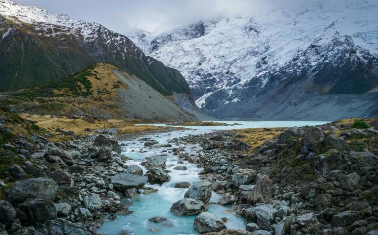 Hooker Lake, New Zealand