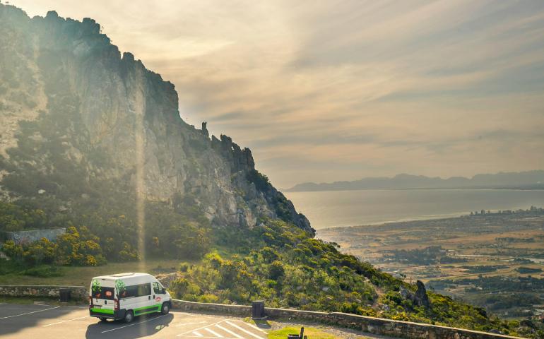 The view of False Bay from Sir Lowry's Pass Lookout