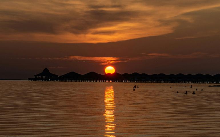 Sunset on Sun Island