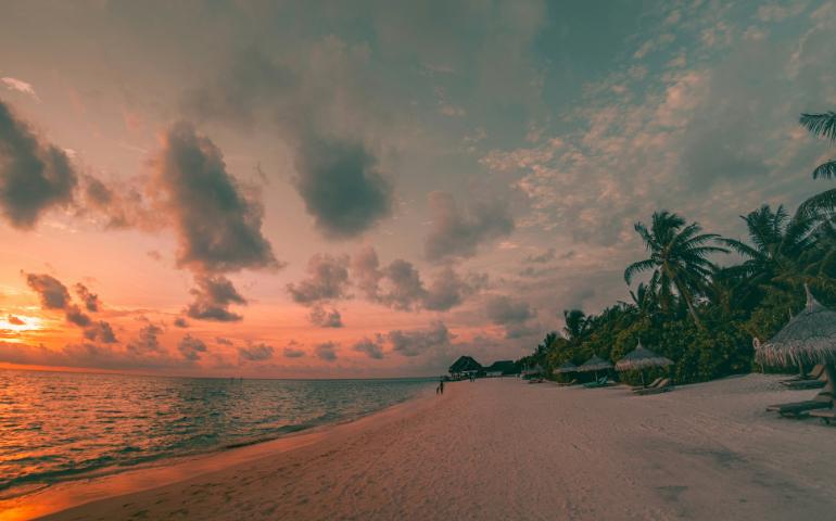 Sunset in Maldives 