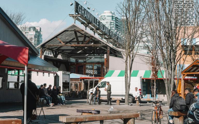 People at the Granville Island