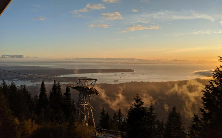 Top View from the Grouse Mountain
