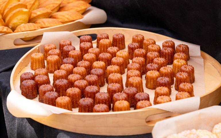 Mini Caneles de Bordeaux, a classic dessert dish in the region