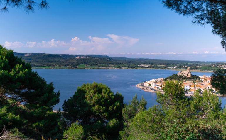 The  medieval circulade village of Gruissan