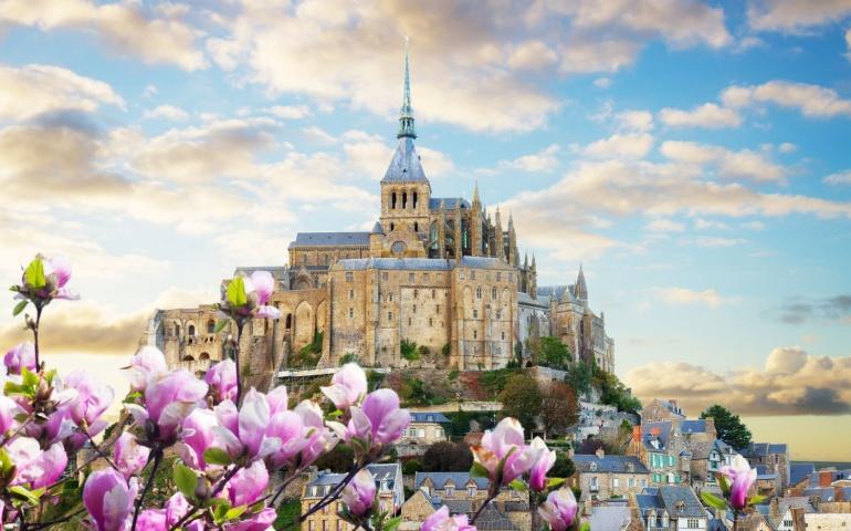 Mont Saint Michel at Spring, France
