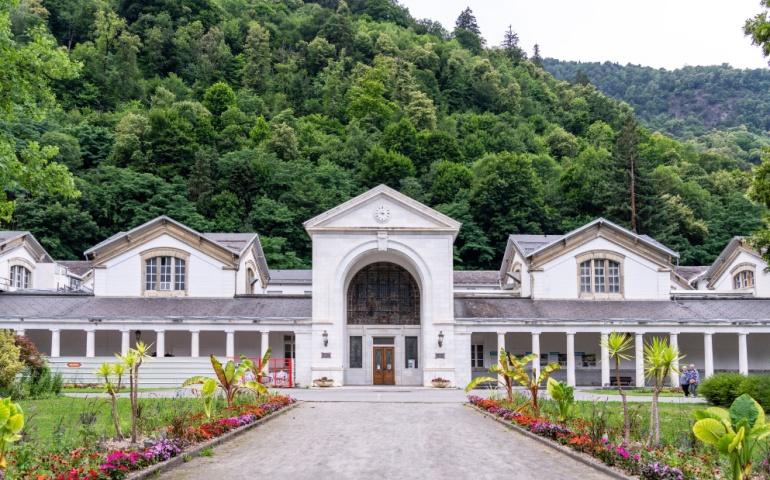 Chambert hot springs, Bagnères-de-Luchon, Pyrenean mountain range, France