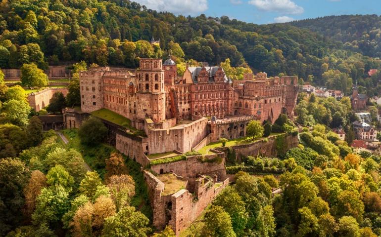 Heidelberg Castle, a castle ruin in Heidelberg, Baden-Württemberg