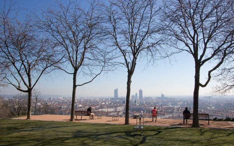 Garden of Curiosities: at the top of a hill overlooking Lyon and the Saône.