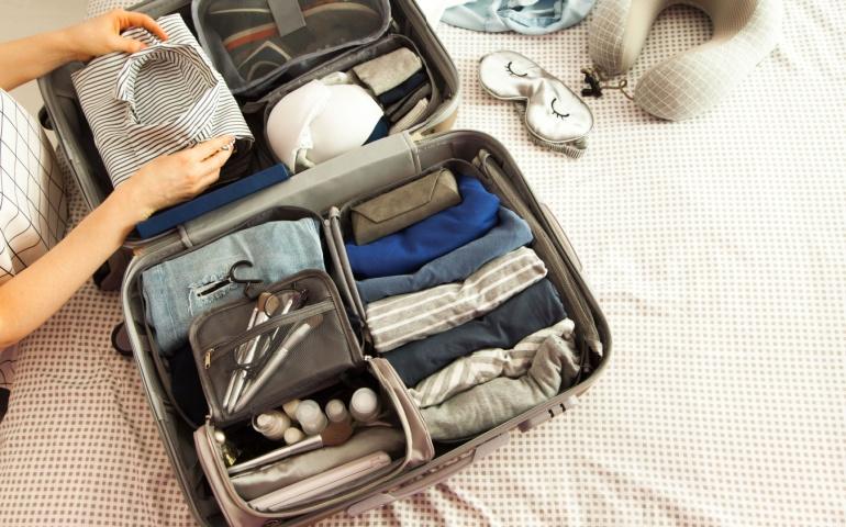 Travelling wheeled bag