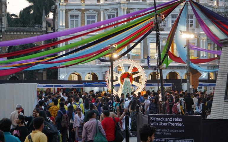 Visit free art festivals like the Kala Ghoda Arts Festival in Mumbai, where you can also support local artists
