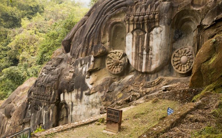 Unakoti Stone Carvings