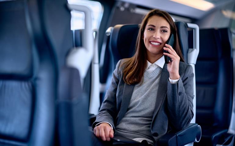 Person talking on the phone