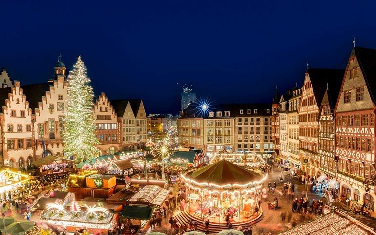 Aerial view of the German markets
