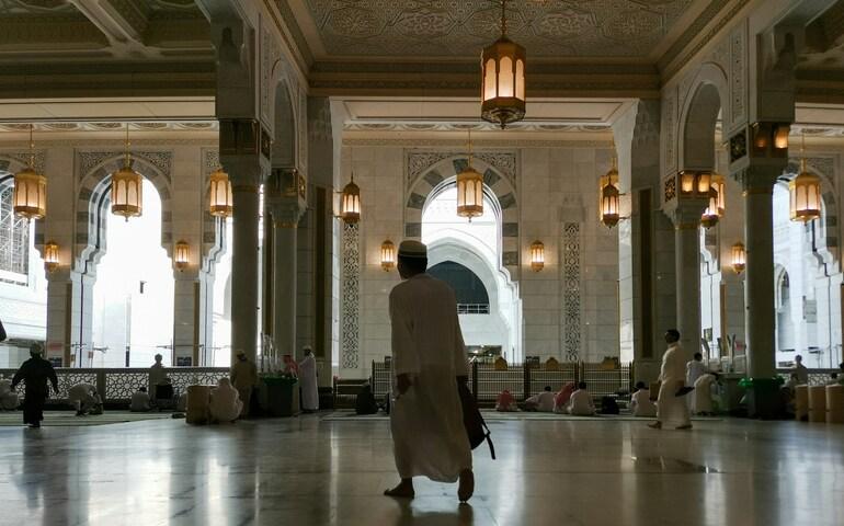 Inside Al-Haram Mosque