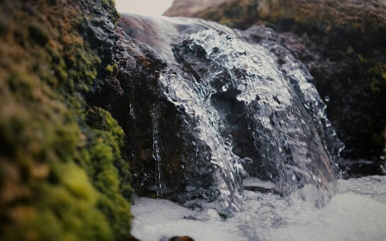 Representation of the Naneghat waterfall