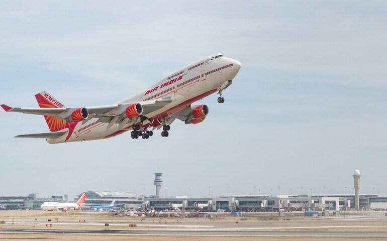 Air India aircraft taking off