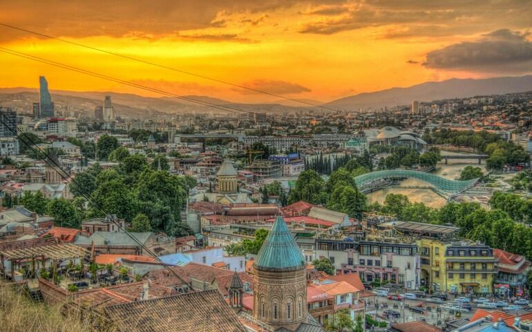 Sunset in Tbilisi