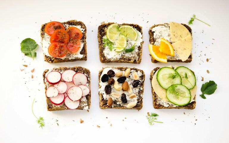 Healthy sandwiches